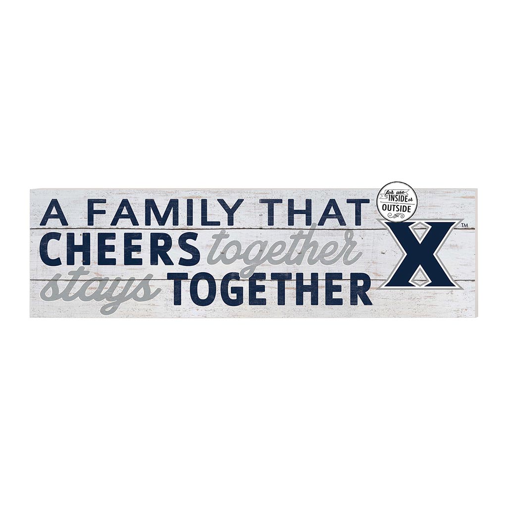 35x10 Indoor Outdoor Sign A Family That Cheers Xavier Ohio Musketeers