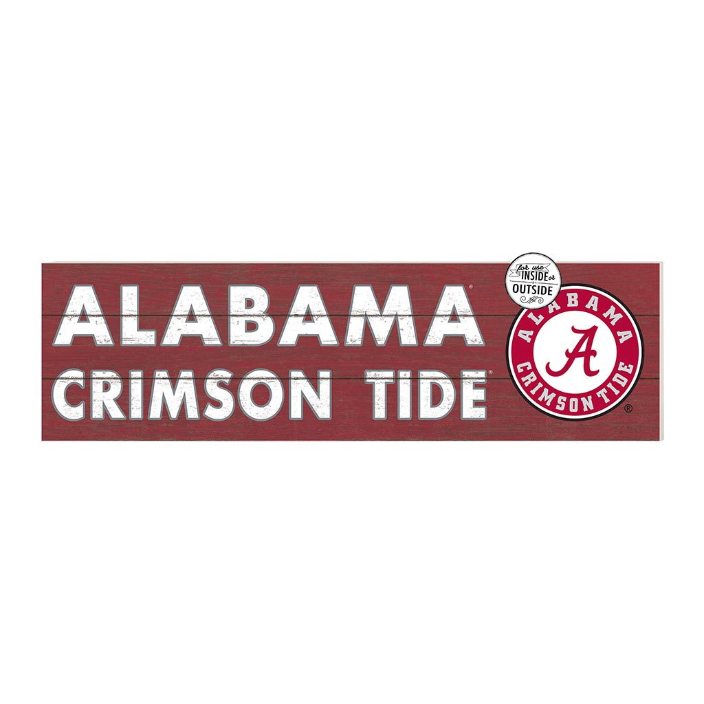 35x10 Indoor Outdoor Sign Colored Logo Alabama Crimson Tide