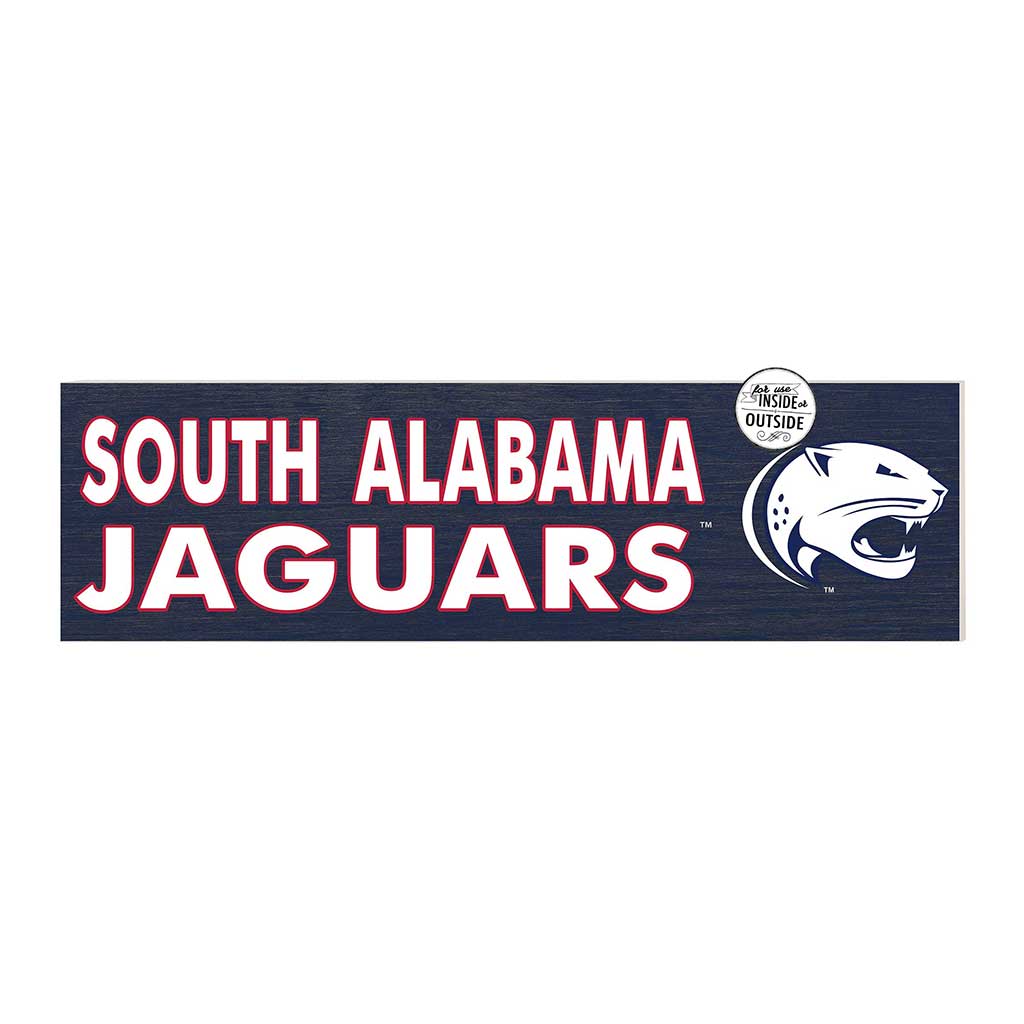 35x10 Indoor Outdoor Sign Colored Logo University of Southern Alabama Jaguars