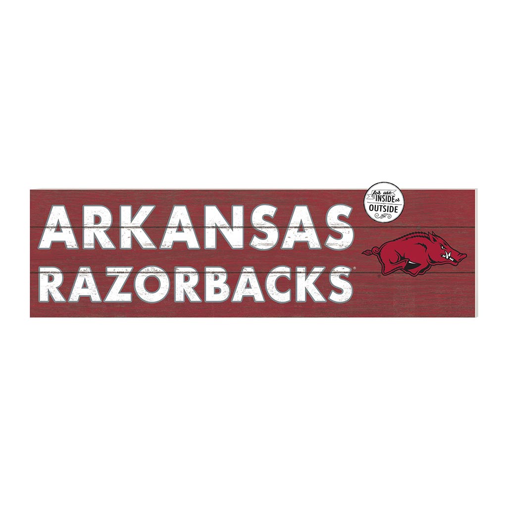 35x10 Indoor Outdoor Sign Colored Logo Arkansas Razorbacks