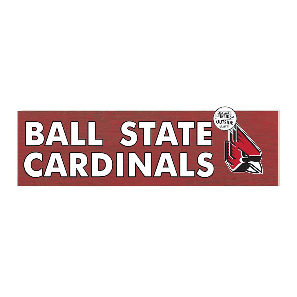 35x10 Indoor Outdoor Sign Colored Logo Ball State Cardinals