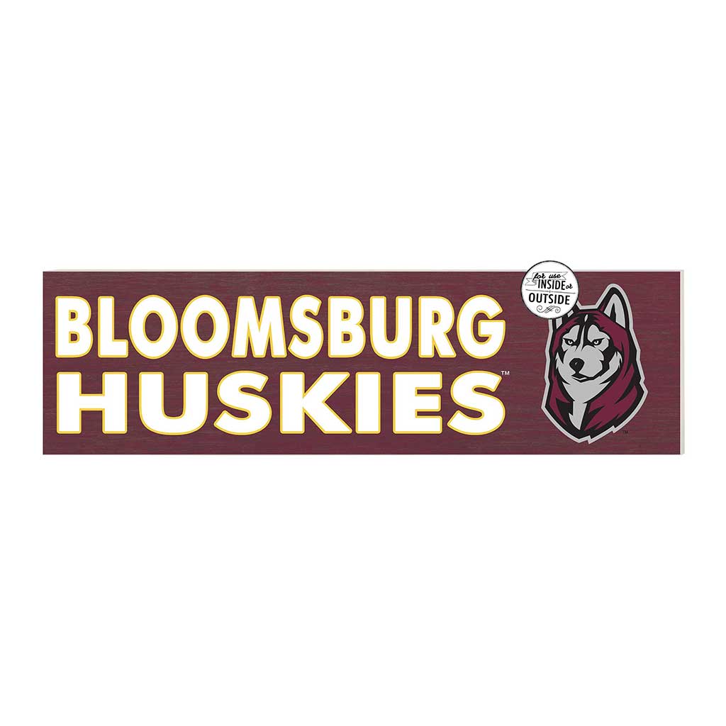 35x10 Indoor Outdoor Sign Colored Logo Bloomsburg Huskies