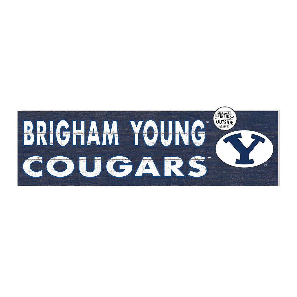 35x10 Indoor Outdoor Sign Colored Logo Brigham Young Cougars