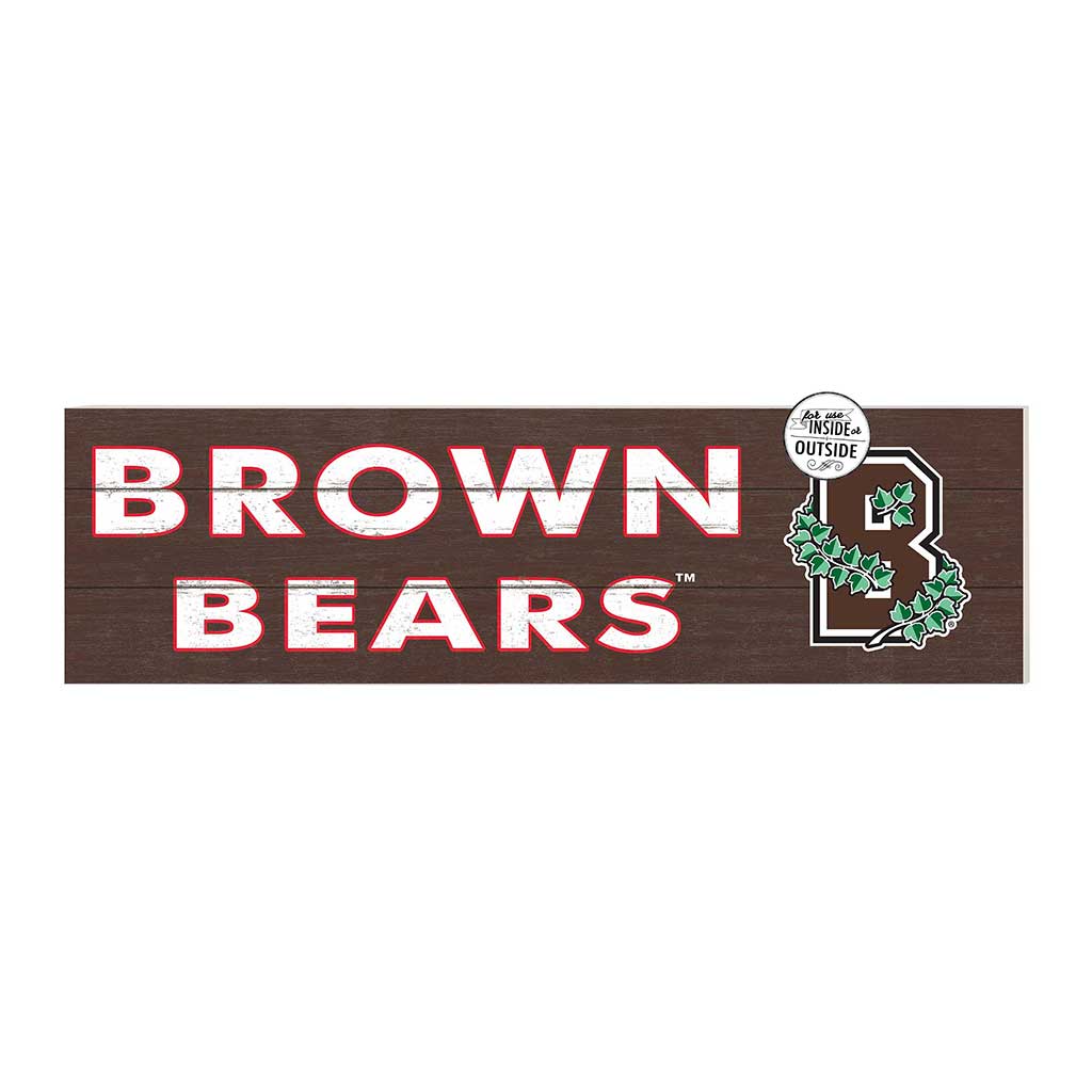 35x10 Indoor Outdoor Sign Colored Logo Brown Bears