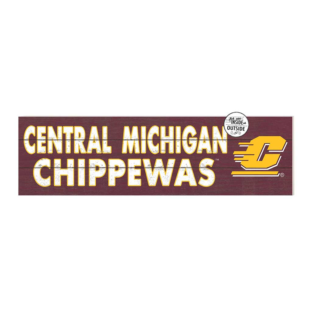 35x10 Indoor Outdoor Sign Colored Logo Central Michigan Chippewas