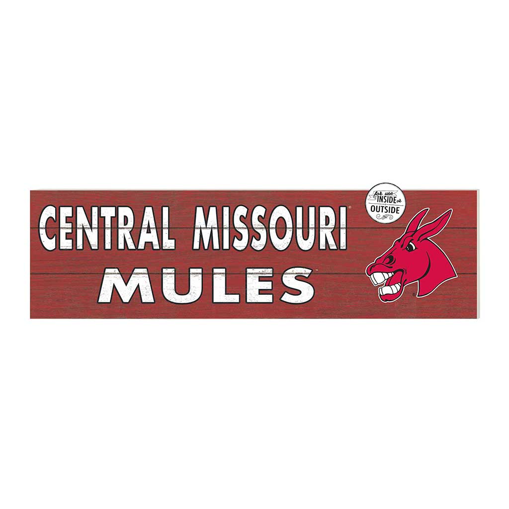 35x10 Indoor Outdoor Sign Colored Logo Central Missouri Mules