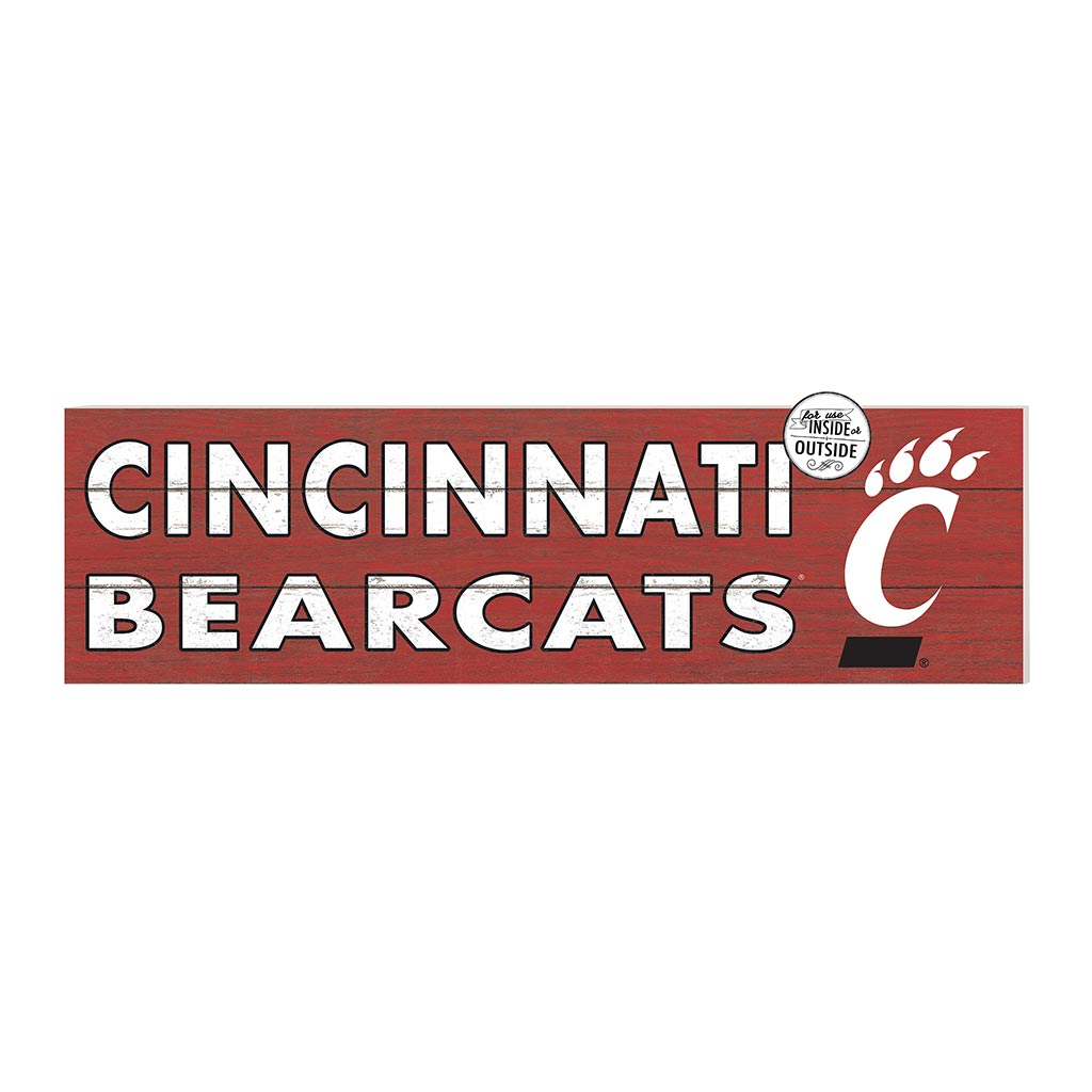 35x10 Indoor Outdoor Sign Colored Logo Cincinnati Bearcats