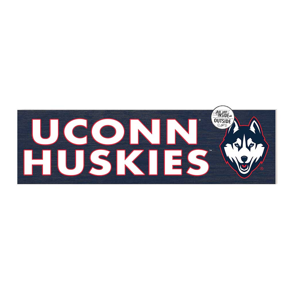 35x10 Indoor Outdoor Sign Colored Logo Connecticut Huskies