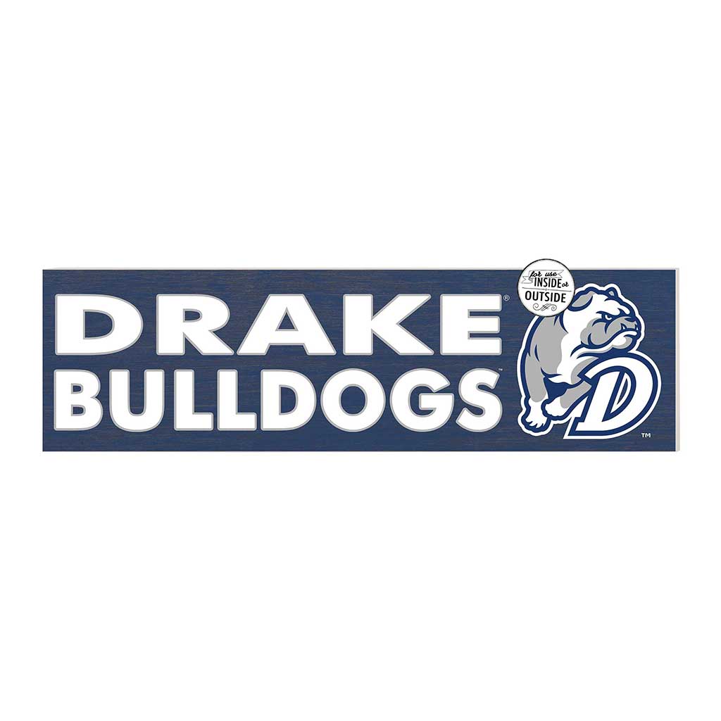 35x10 Indoor Outdoor Sign Colored Logo Drake Bulldogs