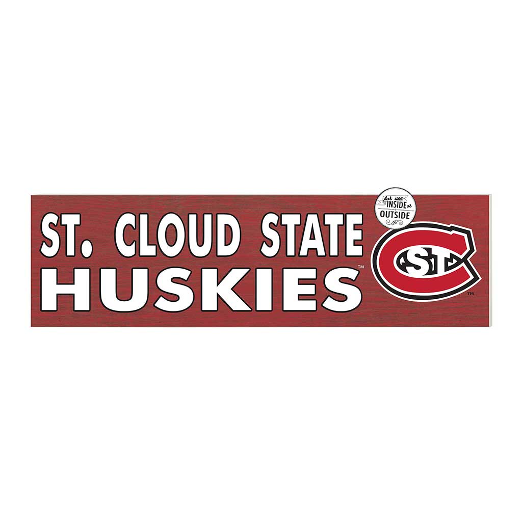 35x10 Indoor Outdoor Sign Colored Logo St. Cloud State Huskies