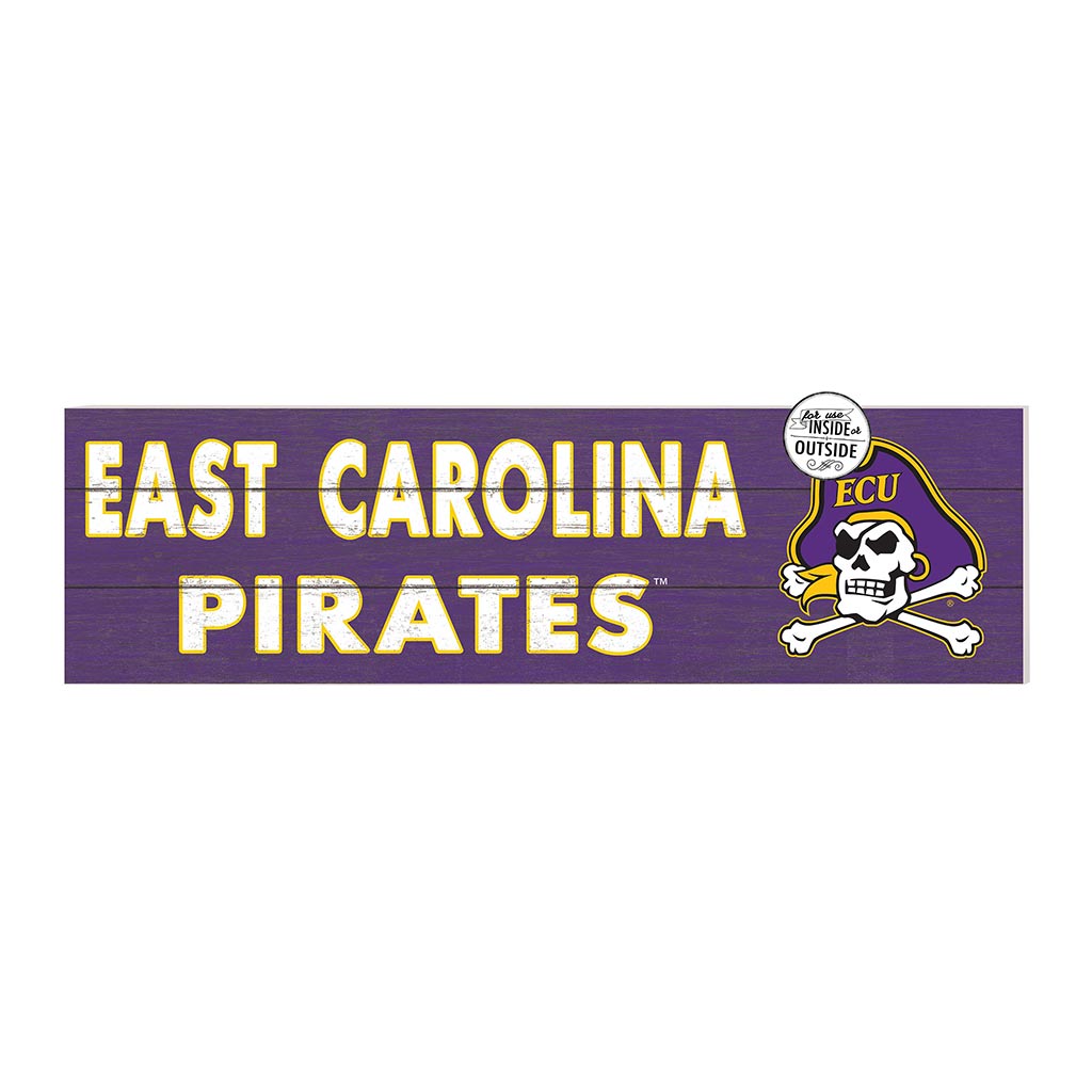 35x10 Indoor Outdoor Sign Colored Logo East Carolina Pirates