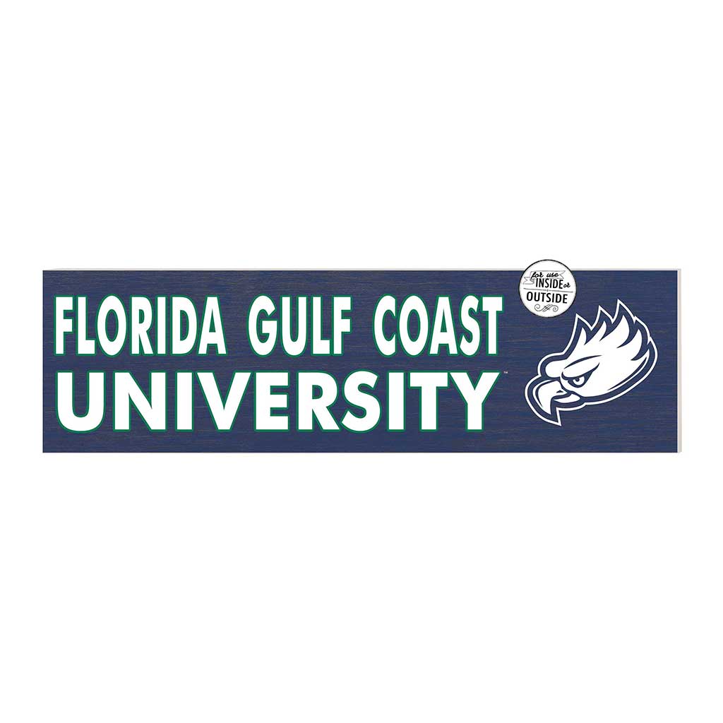 35x10 Indoor Outdoor Sign Colored Logo Florida Gulf Coast Eagles