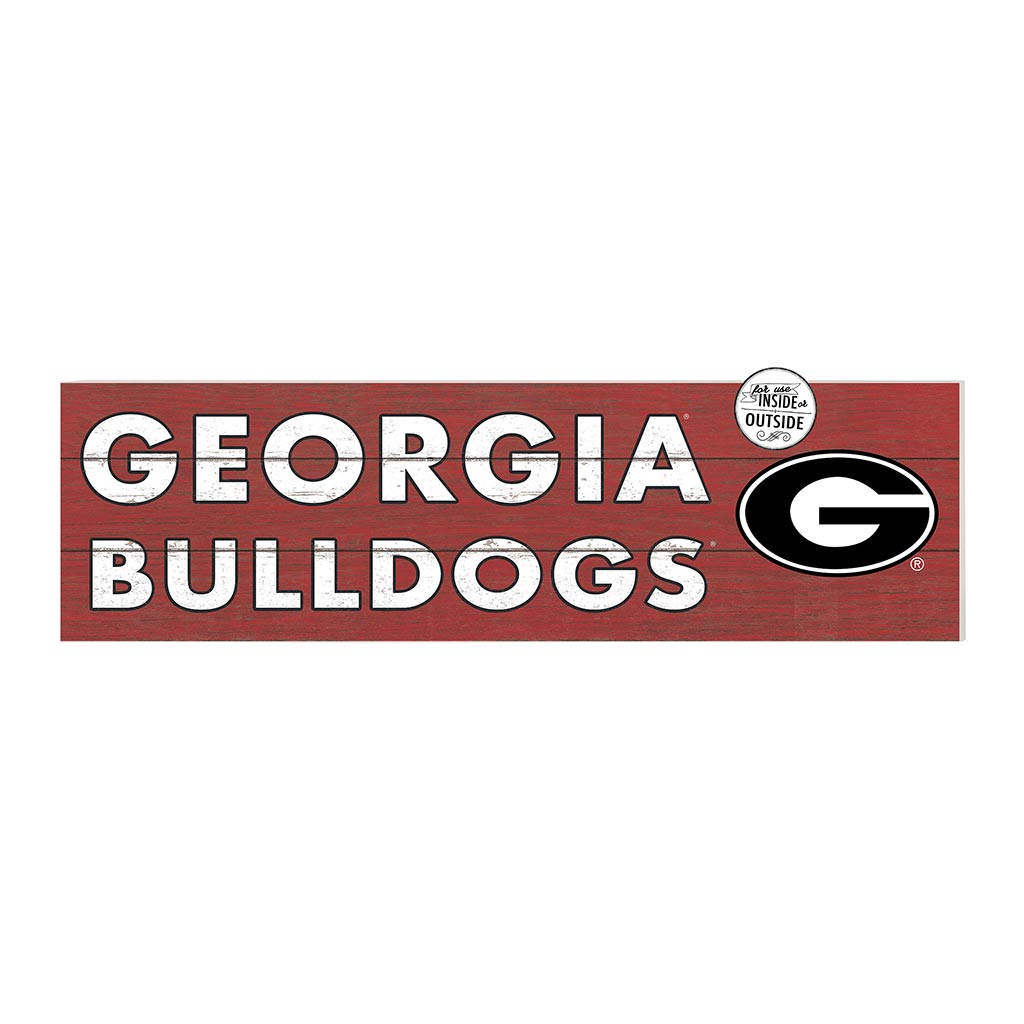 35x10 Indoor Outdoor Sign Colored Logo Georgia Bulldogs