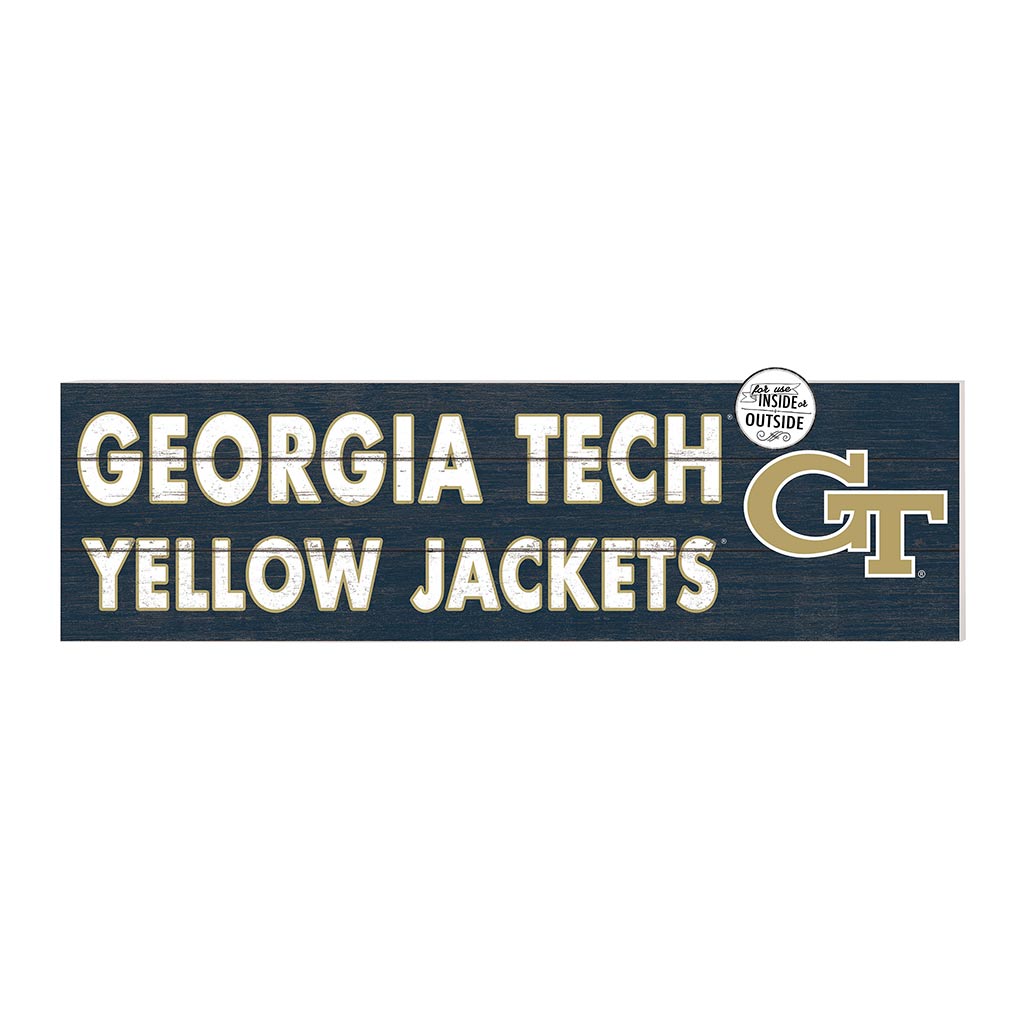 35x10 Indoor Outdoor Sign Colored Logo Georgia Tech Yellow Jackets