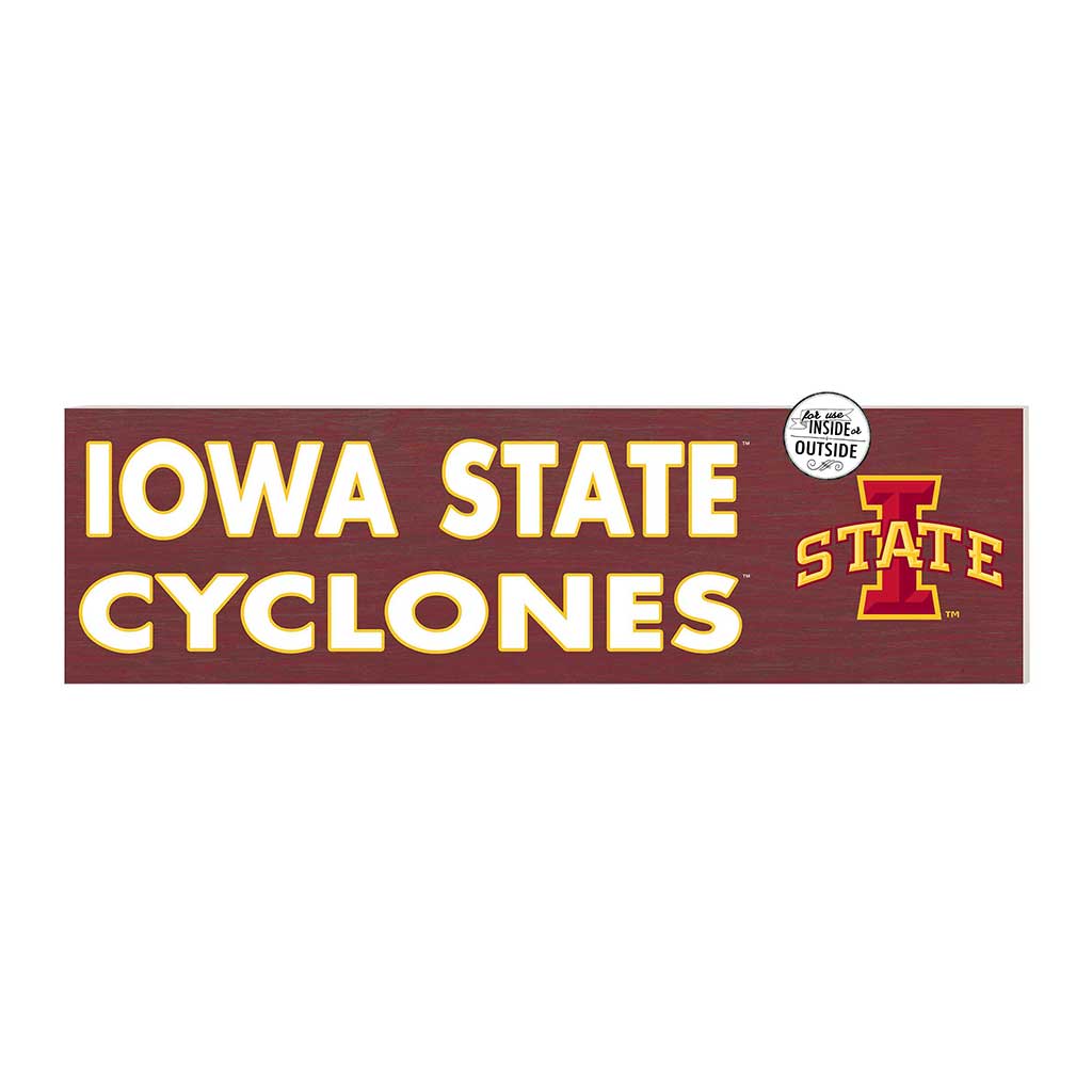 35x10 Indoor Outdoor Sign Colored Logo Iowa State Cyclones