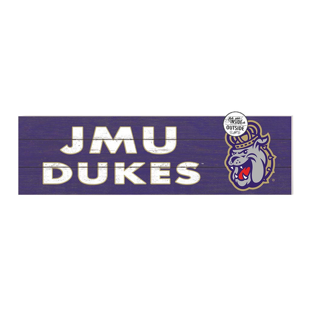 35x10 Indoor Outdoor Sign Colored Logo James Madison Dukes