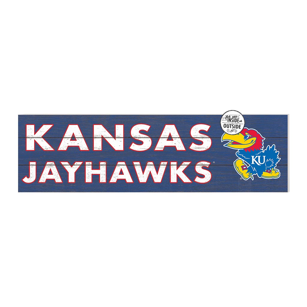 35x10 Indoor Outdoor Sign Colored Logo Kansas Jayhawks