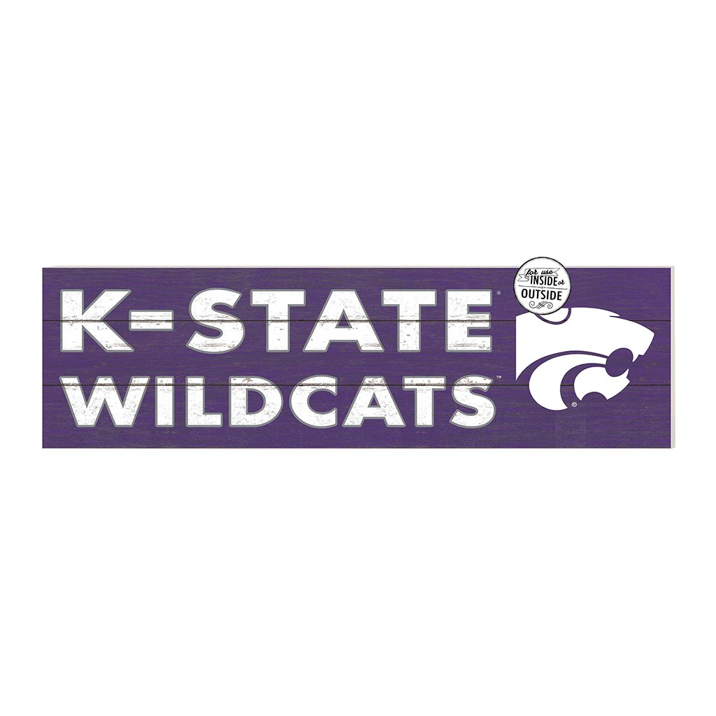 35x10 Indoor Outdoor Sign Colored Logo Kansas State Wildcats