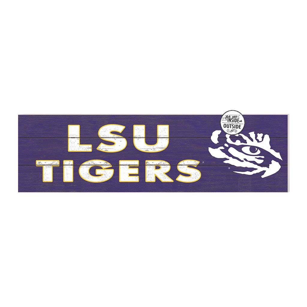 35x10 Indoor Outdoor Sign Colored Logo LSU Fighting Tigers