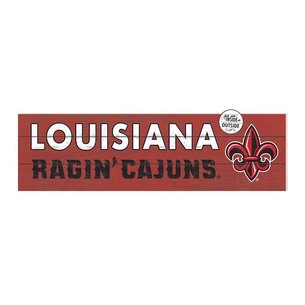 35x10 Indoor Outdoor Sign Colored Logo Louisiana State Lafayette Ragin Cajuns ALT