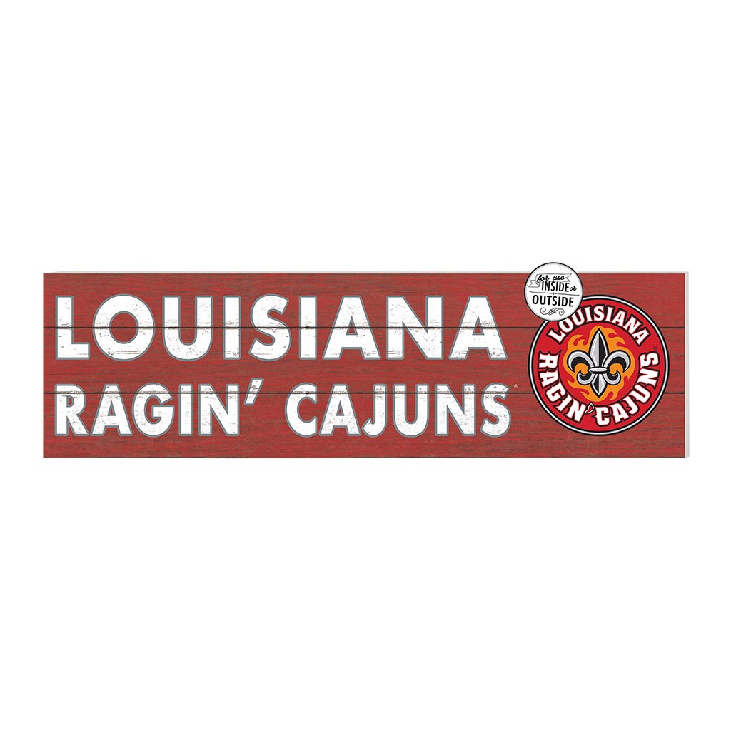 35x10 Indoor Outdoor Sign Colored Logo Louisiana State Lafayette Ragin Cajuns