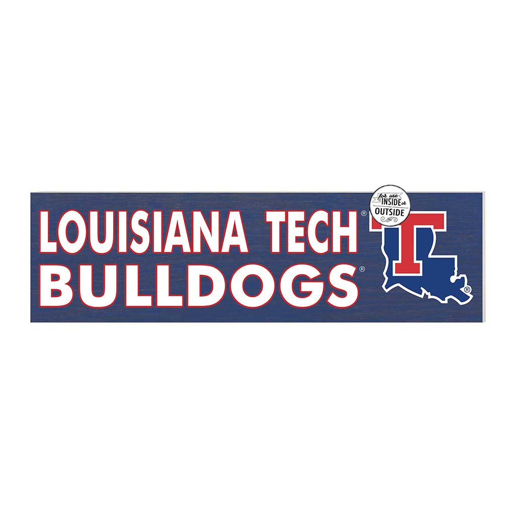 35x10 Indoor Outdoor Sign Colored Logo Louisiana Tech Bulldogs
