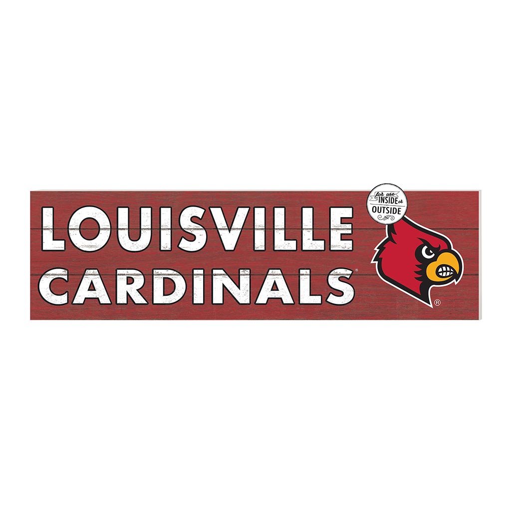 35x10 Indoor Outdoor Sign Colored Logo Louisville Cardinals