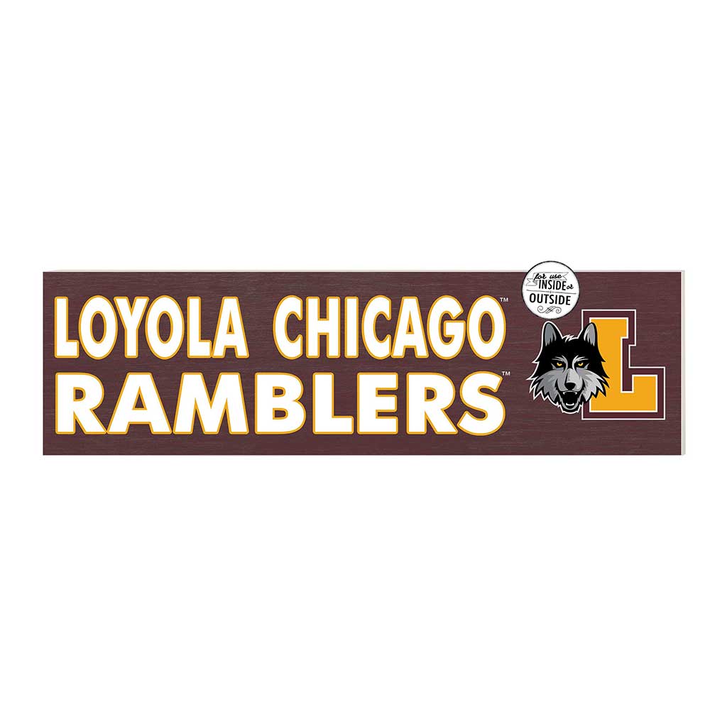 35x10 Indoor Outdoor Sign Colored Logo Loyola Chicago Ramblers