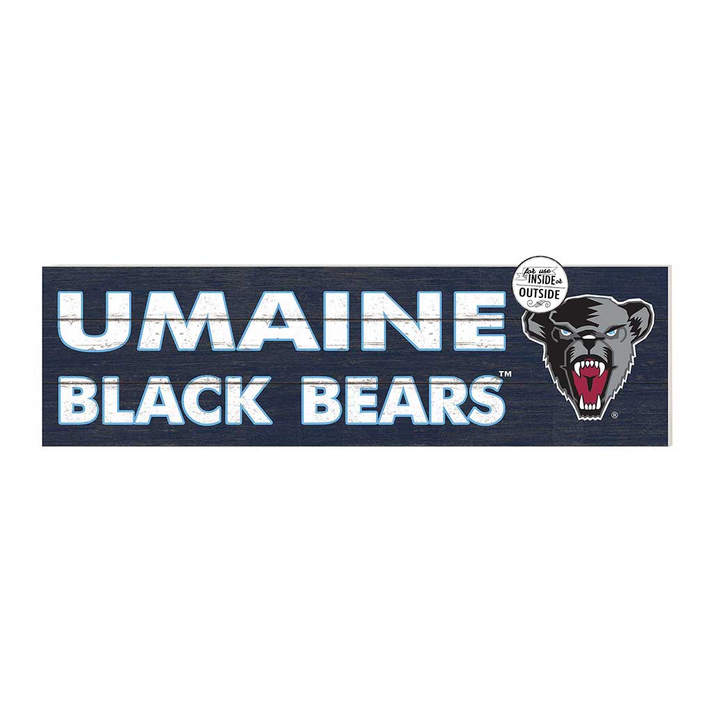 35x10 Indoor Outdoor Sign Colored Logo Maine (Orono) Black Bears