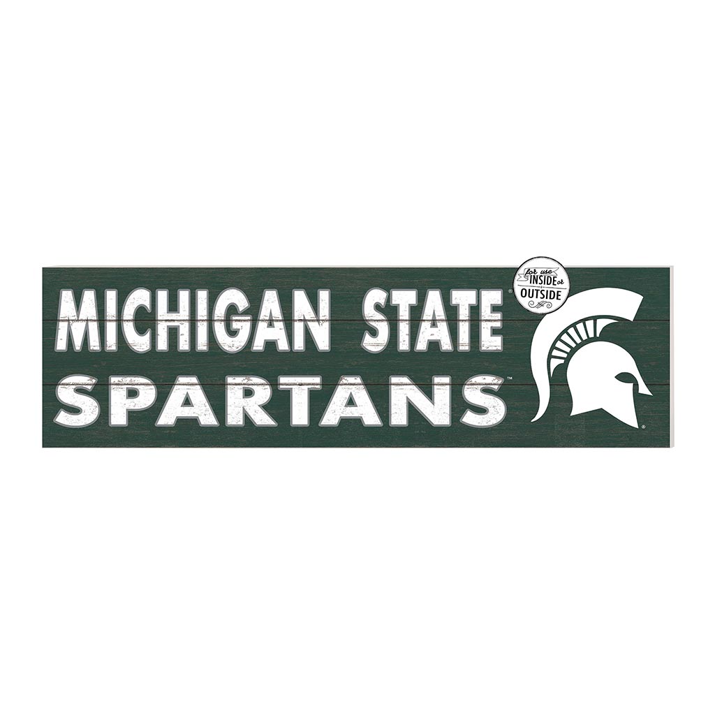 35x10 Indoor Outdoor Sign Colored Logo Michigan State Spartans