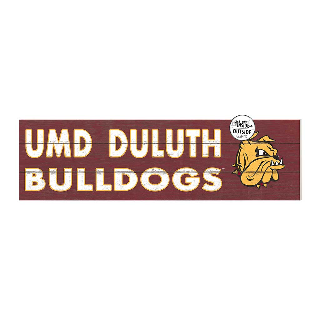 35x10 Indoor Outdoor Sign Colored Logo Minnesota (Duluth) Bulldogs