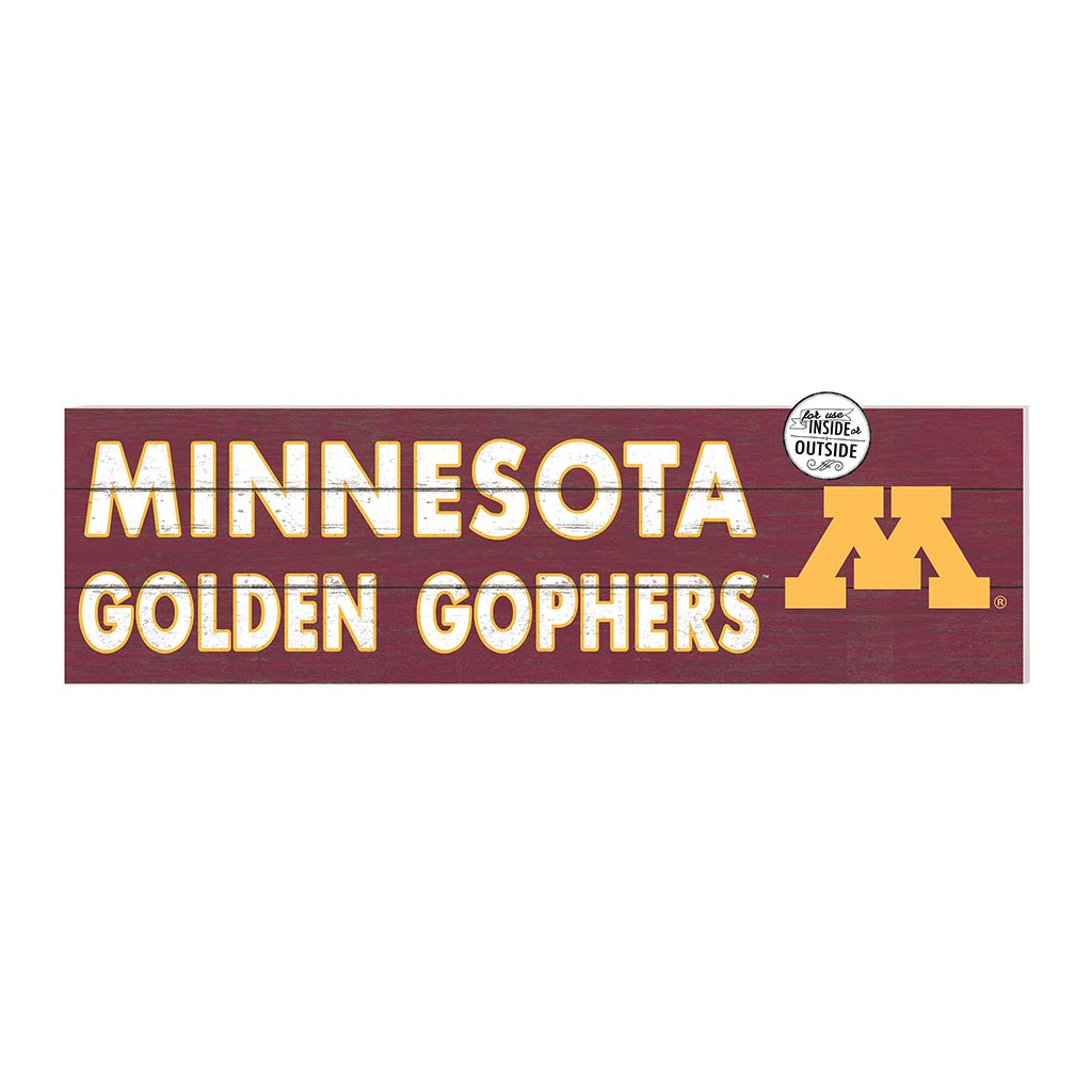 35x10 Indoor Outdoor Sign Colored Logo Minnesota Golden Gophers