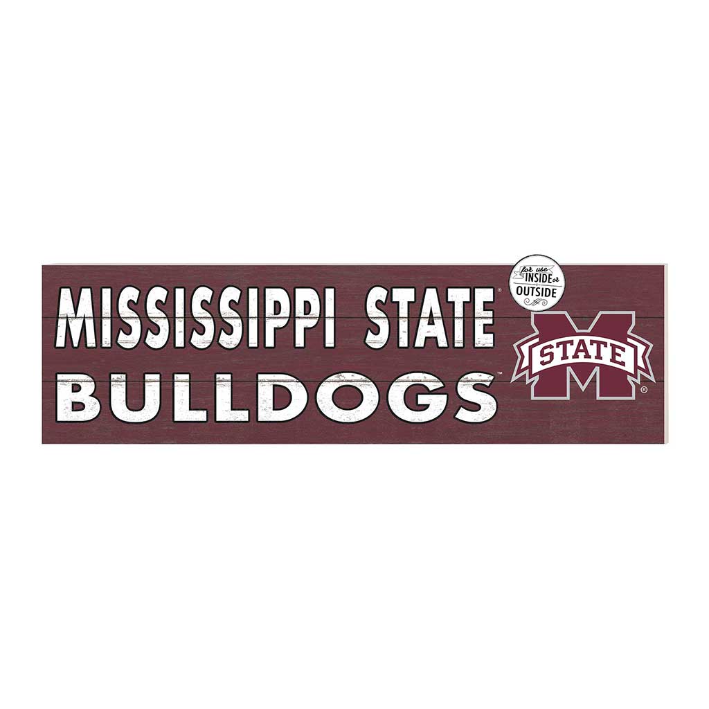 35x10 Indoor Outdoor Sign Colored Logo Mississippi State Bulldogs