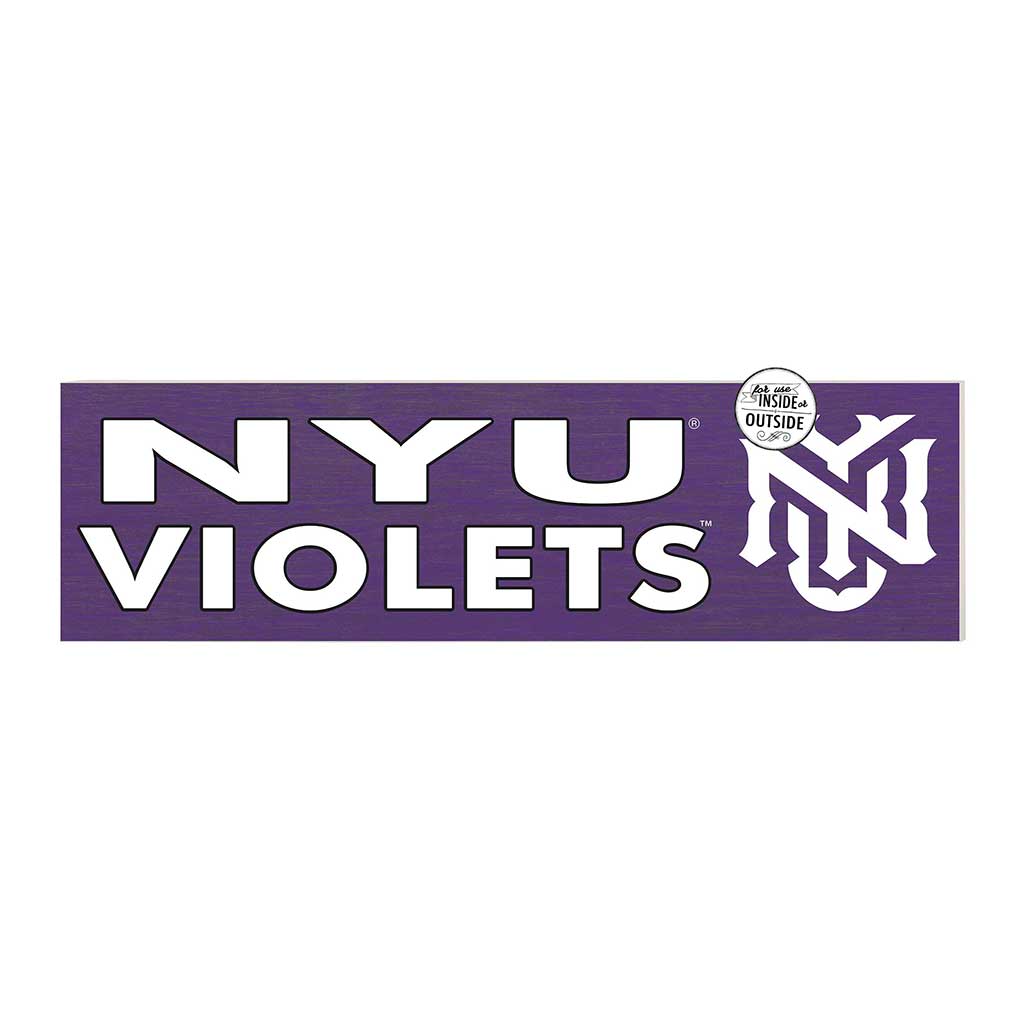 35x10 Indoor Outdoor Sign Colored Logo New York University Violets