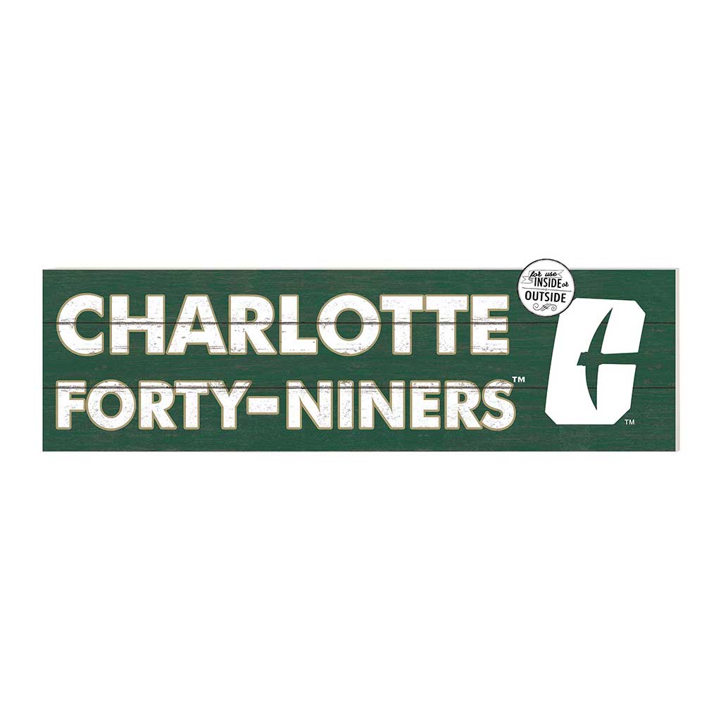 35x10 Indoor Outdoor Sign Colored Logo North Carolina (Charlotte) 49ers