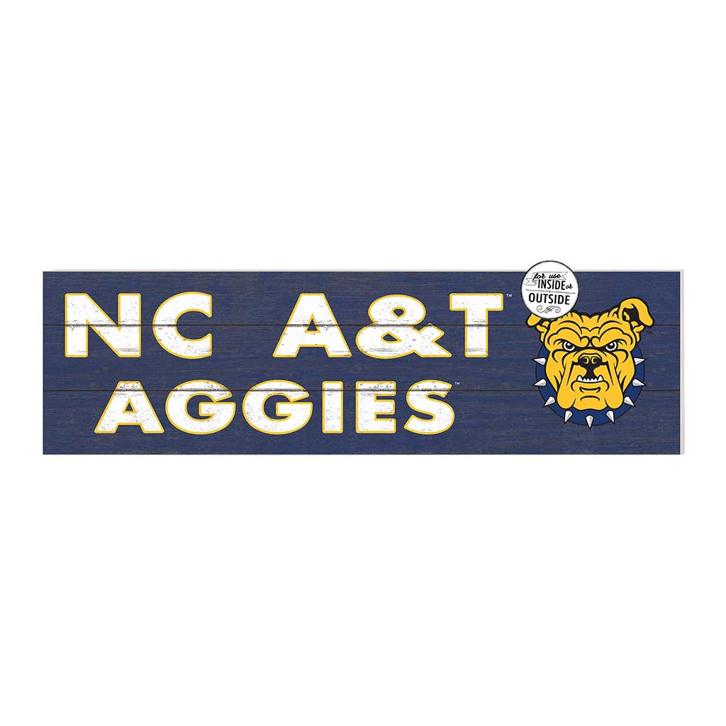 35x10 Indoor Outdoor Sign Colored Logo North Carolina A&T Aggies