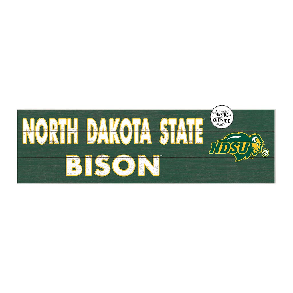 35x10 Indoor Outdoor Sign Colored Logo North Dakota State Bison