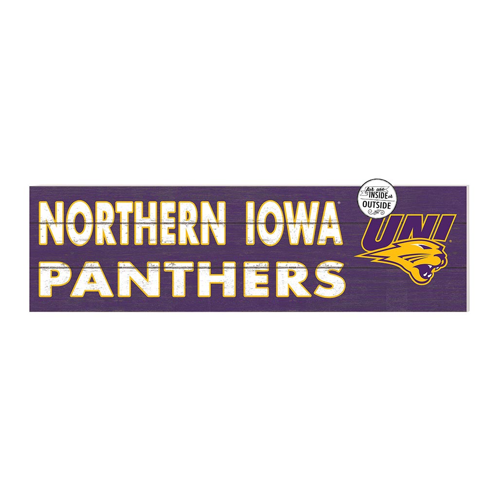 35x10 Indoor Outdoor Sign Colored Logo Northern Iowa Panthers