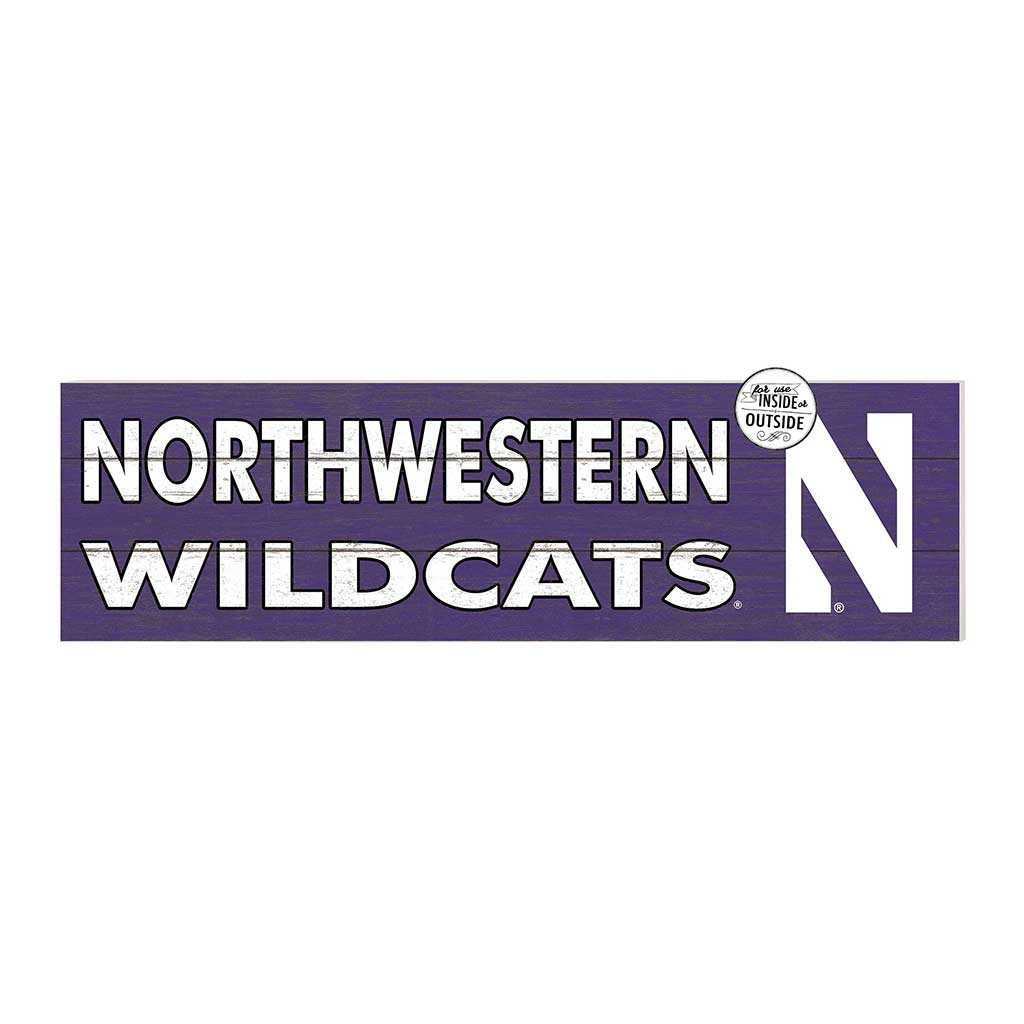 35x10 Indoor Outdoor Sign Colored Logo Northwestern Wildcats