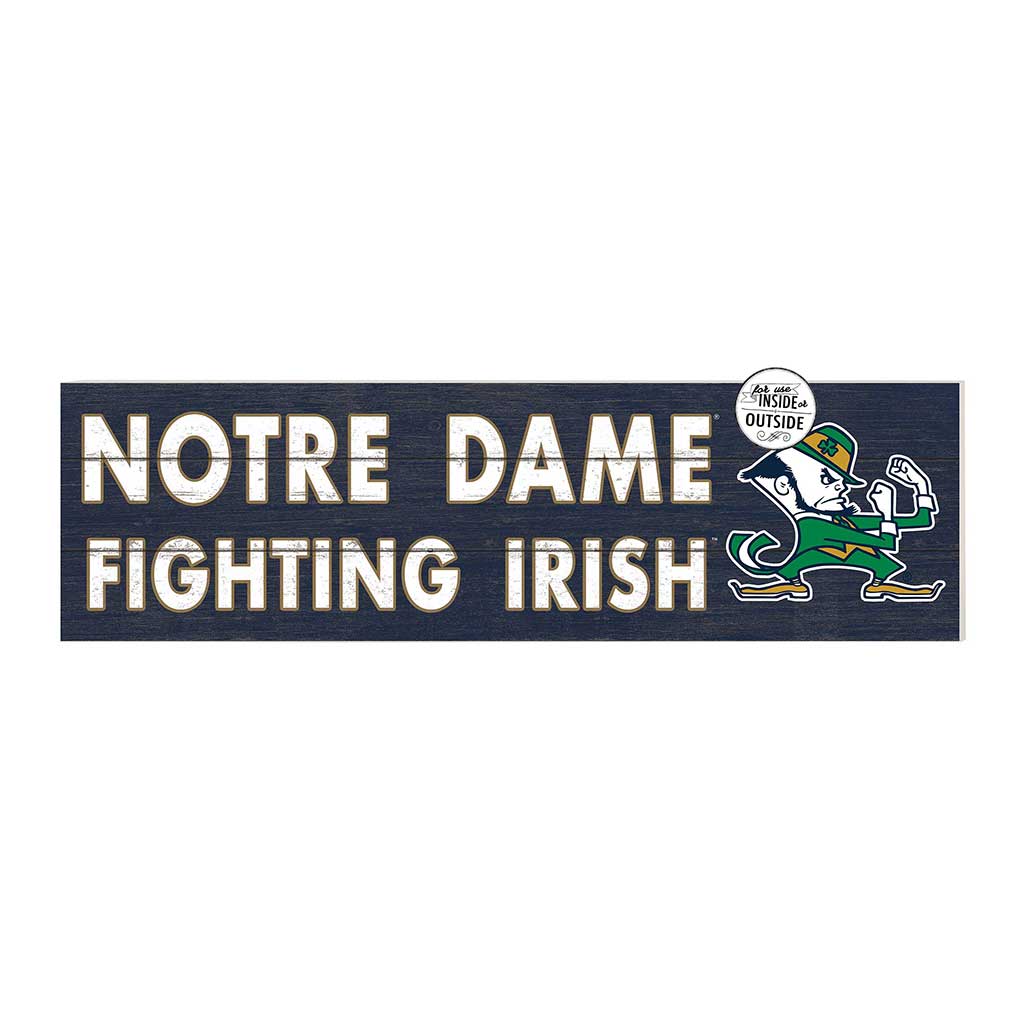 35x10 Indoor Outdoor Sign Colored Logo Notre Dame Fighting Irish