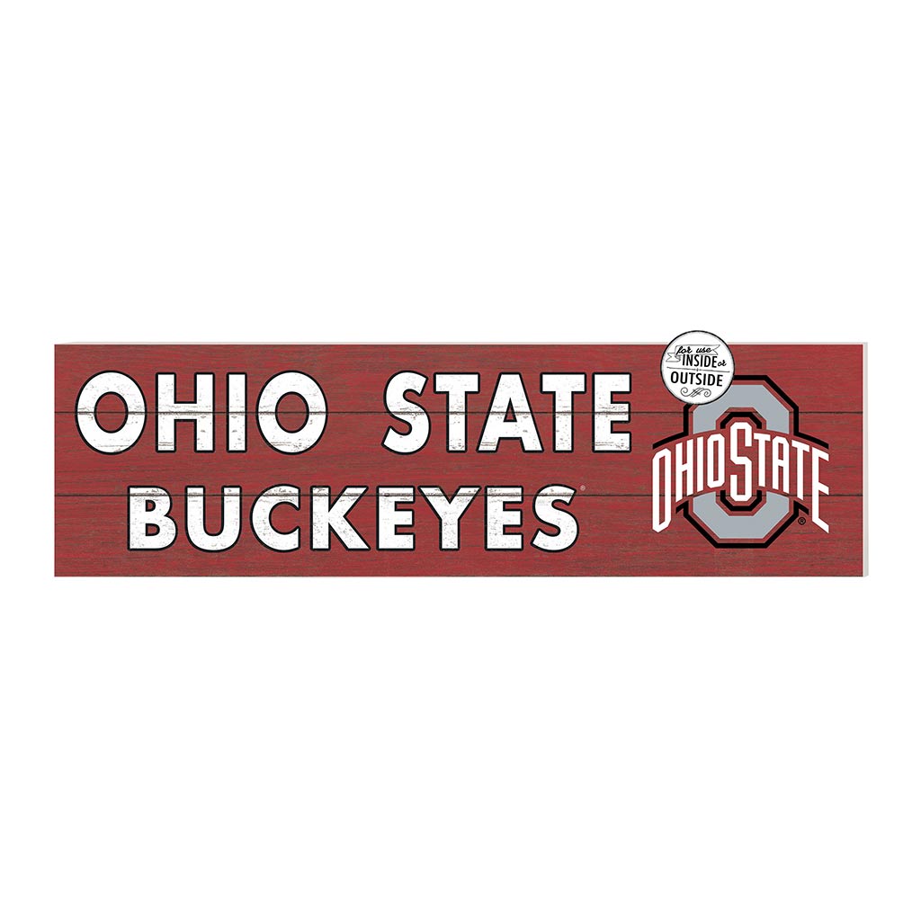 35x10 Indoor Outdoor Sign Colored Logo Ohio State Buckeyes