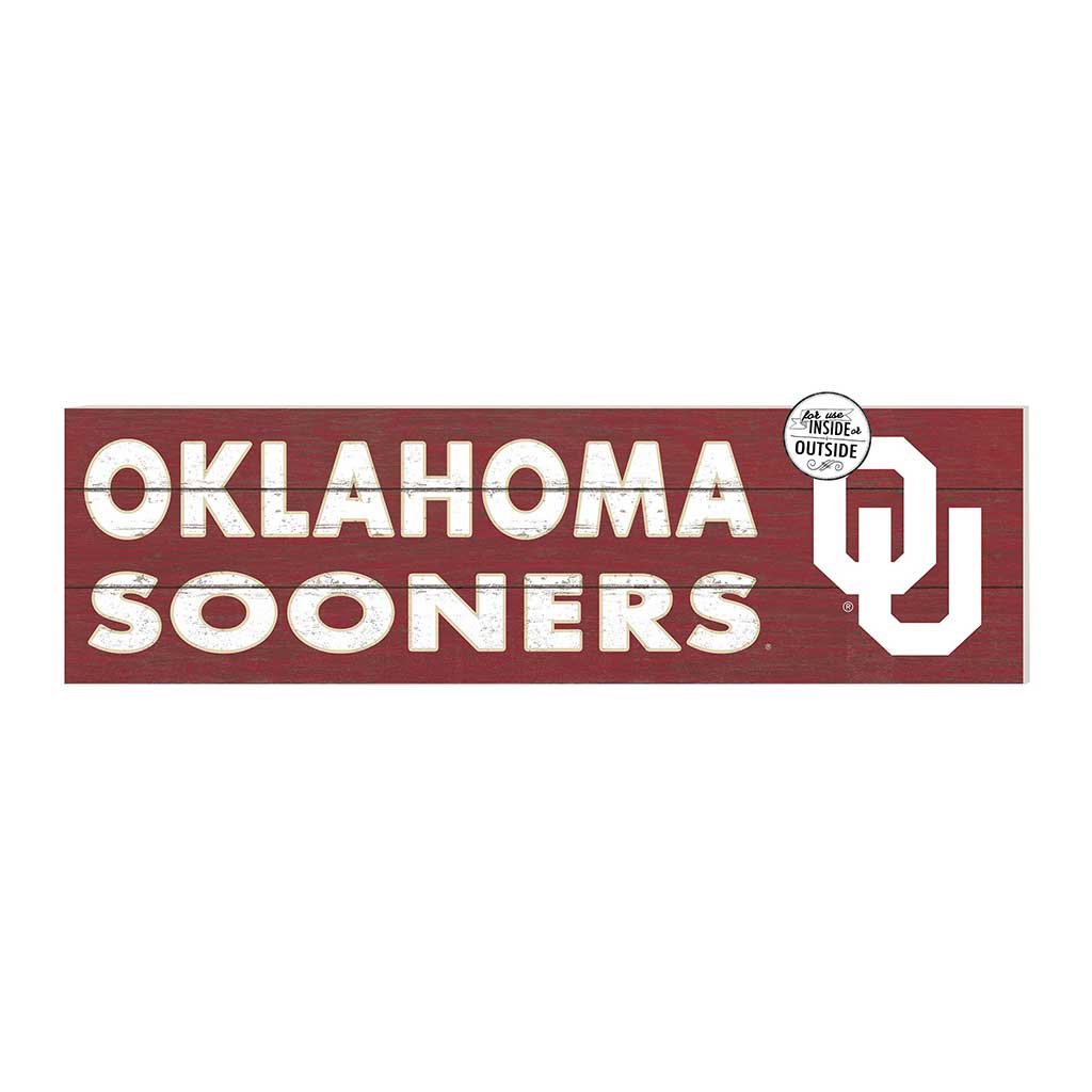 35x10 Indoor Outdoor Sign Colored Logo Oklahoma Sooners