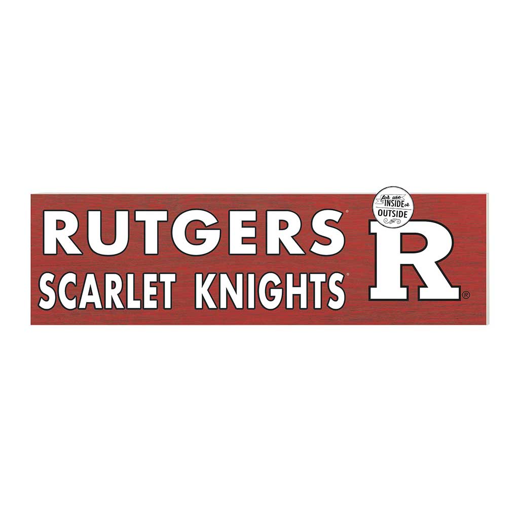 35x10 Indoor Outdoor Sign Colored Logo Rutgers Scarlet Knights