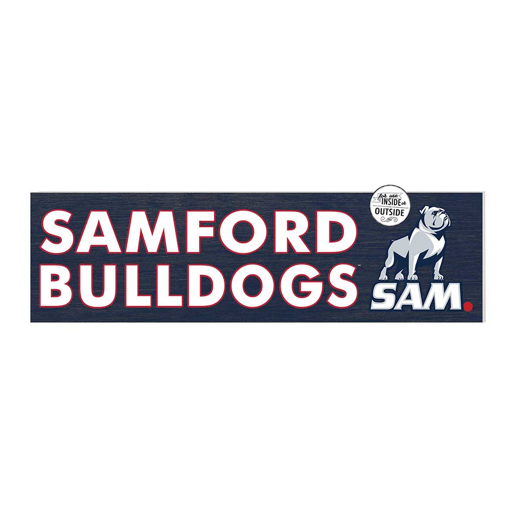 35x10 Indoor Outdoor Sign Colored Logo Samford Bulldogs