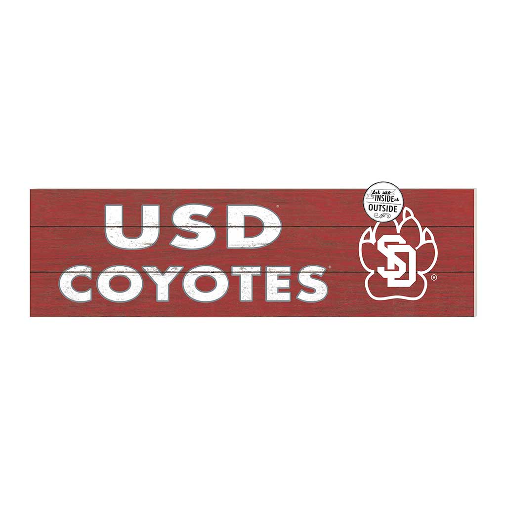 35x10 Indoor Outdoor Sign Colored Logo South Dakota Coyotes