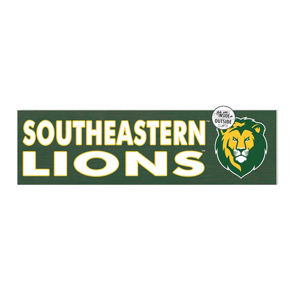 35x10 Indoor Outdoor Sign Colored Logo Southeastern Louisiana Lions