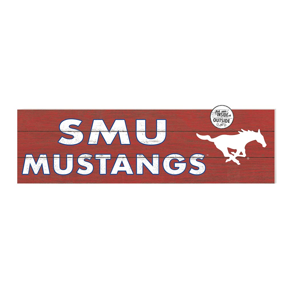 35x10 Indoor Outdoor Sign Colored Logo Southern Methodist Mustangs