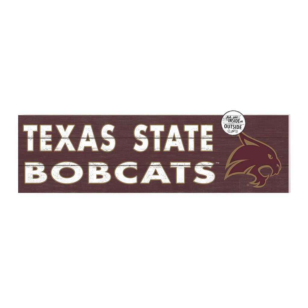 35x10 Indoor Outdoor Sign Colored Logo Texas State Bobcats