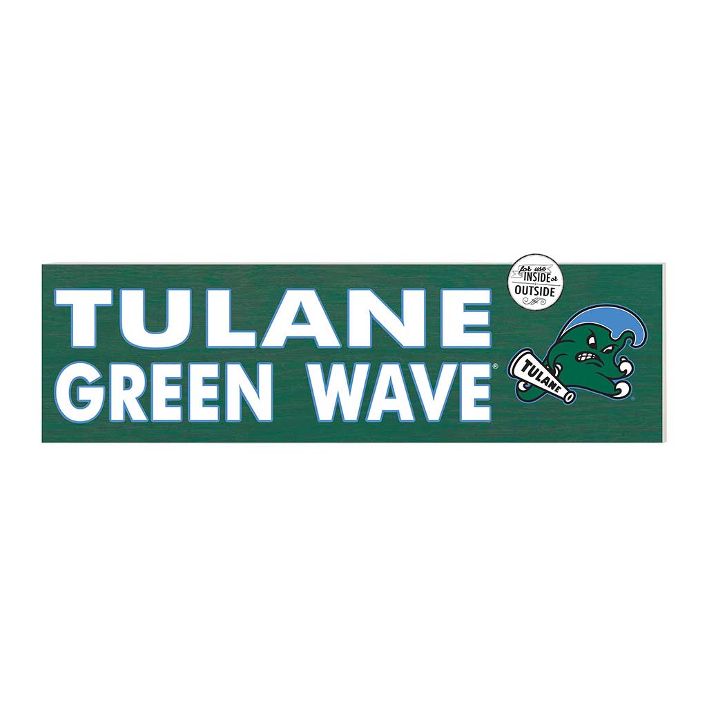 35x10 Indoor Outdoor Sign Colored Logo Tulane Green Wave