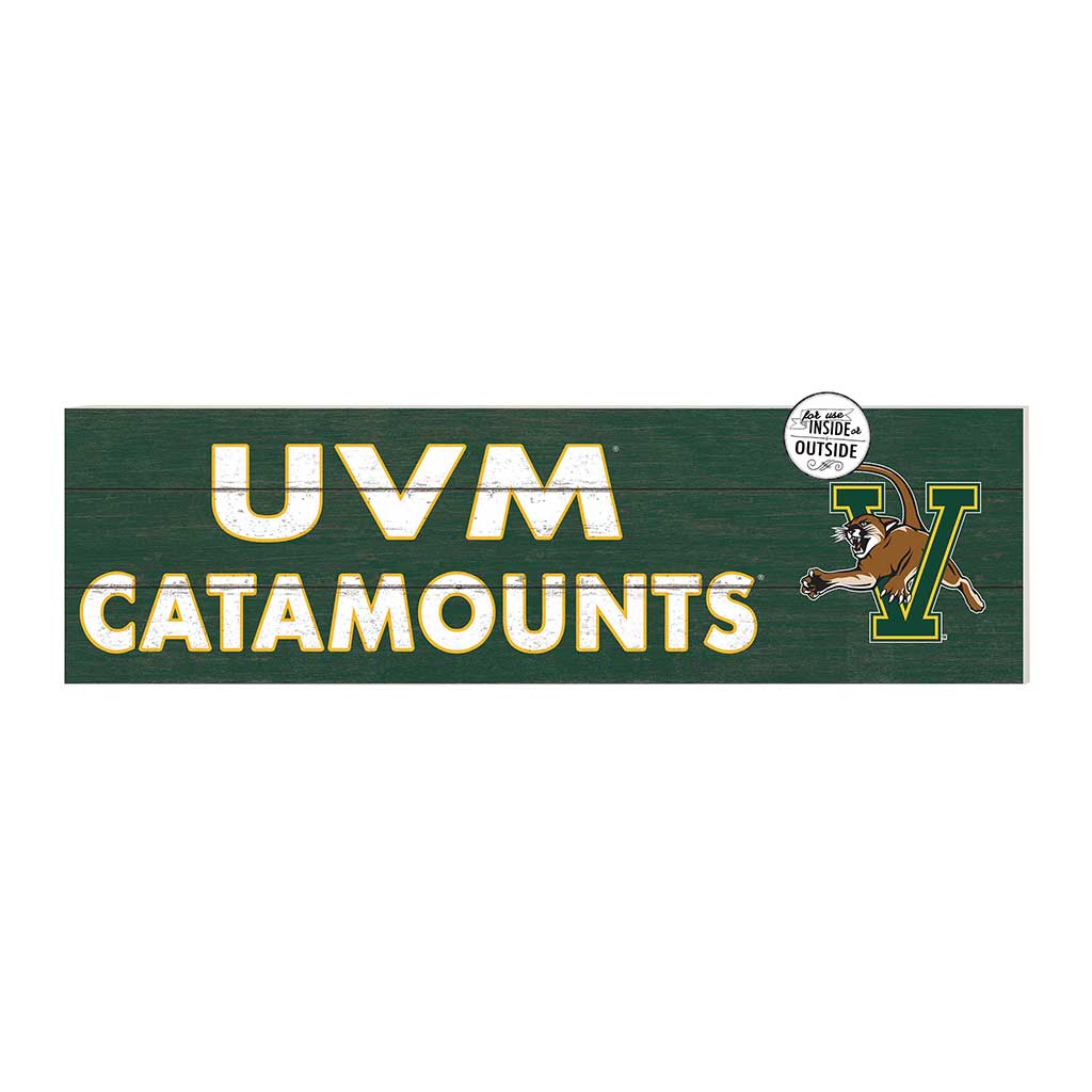 35x10 Indoor Outdoor Sign Colored Logo Vermont Catamounts